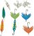 Eyelet Outlet Shape Brads 12 Per Pkg Fishing Lure