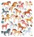 Sticker King Stickers Glitter Horses