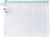 Avery Elle Zippered Vinyl Mesh Pouch Aqua Large