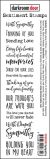 Darkroom Door Sentiment Cling Stamp 7 inch X1.4 inch Sympathy
