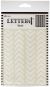 Ranger Letter It Background Stencil 4.75 inch X6 inch Alternating Chevrons 1 pack of 1 piece