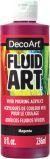 DecoArt FluidArt Ready To Pour Acrylic Paint 8oz Magenta