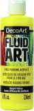 DecoArt FluidArt Ready To Pour Acrylic Paint 8oz Bright Yellow