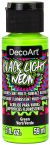 DecoArt Black Light Neon Acrylic Paint 2oz Green