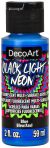 DecoArt Black Light Neon Acrylic Paint 2oz Blue