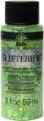 FolkArt Glitterific Neon Glitter Paint 2oz Neon Lime