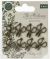 Craft Consortium The Herbarium Metal Charms 8 Per Pkg Brass Herb Scissors