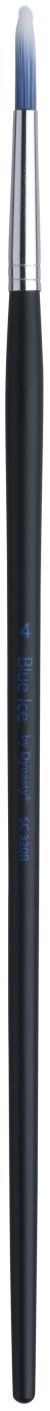Dynasty Blue Ice Long Handle Brush Series 320R Round Size 4