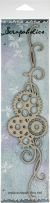 Scrapaholics Laser Cut Chipboard 1.8mm Thick Cog Flourish 2 10.25 inch X2.5 inch 