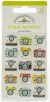 Doodlebug Sprinkles Adhesive Glossy Enamel Shapes Picture Perfect I Heart Travel