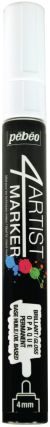 4Artist Marker Round Tip 4mm White