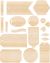 We R Memory Keepers Singe Quill Veneer Ephemera 18 Per Pkg Assorted Shapes