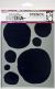 Dina Wakley Media Stencils 9 Inch X6 Inch Circles For Painting 1 Pack of 1 Sheet