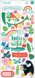 Shimelle Never Grow Up Cardstock Stickers 79 Per Pkg with Silver Foil Accents