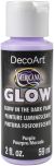 Americana Glow In The Dark Paint 2oz Purple