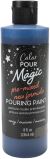 American Crafts Color Pour Magic Pre Mixed Paint 8oz Navy