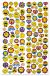 Holographic Laser Stickers 7.5 inch X11.75 inch Emoji Fun