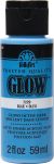 Folkart Glow In The Dark Paint 2oz Blue