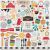 Farmhouse Kitchen Cardstock Stickers 12 Inch X12 Inch Elements