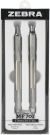 Zebra M F 701 Stainless Steel Pen and Pencil Gift Set 2 Per Pkg Pen 0.8mm and Mechanical Pencil 0.7mm