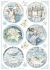 Stamperia Rice Paper Sheet A4 Round Castle Winter Tales
