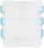 Joy Filled Storage Stackable Containers 3 Per Pkg Clear Turquoise 4.5 inch X3 inch X1.5 inch 