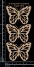 Scrapaholics Laser Cut Chipboard 1.8mm Thick Monarch Butterflies 3 Per Pkg 2.75x2 Inch