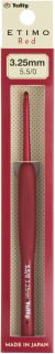 Tulip Etimo Red Crochet Hook W Per Cushion Grip 3.25m