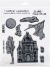 Tim Holtz Cling Stamps 7 inch X8.5 inch Sketch Manor