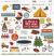 Cabin Fever Stickers 12 inch X12 inch Elements