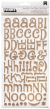 American Crafts Thickers Stickers Jewelry Box Glitter Alphabet 132 Per Pkg