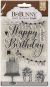 BoBunny Clear Stamps 4 inch X6 inch Happy Birthday