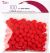 Pom Poms .5 Inch 100 Per Pkg Red