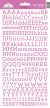 Doodlebug My Type Cardstock Stickers 6 inch X13 inch Bubblegum