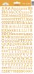 Doodlebug My Type Cardstock Stickers 6 inch X13 inch Tangerine
