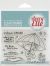 Avery Elle Clear Stamp Set 4 inch X3 inch Look For Rainbows
