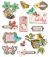 Simple Vintage Cottage Fields Layered Stickers 12 Per Pkg 
