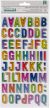 Vicki Boutin Color Study Thickers Stickers 116 Per Pkg Modern Art Alphabet Per Chipboard