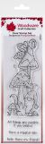 Woodware Clear Stamps 8Inch X2.6Inch Magic Mushrooms