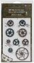 Finnabair Mechanicals Metal Embellishments Grungy Gears 9 Per Pkg
