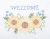 Jack Dempsey Stamped White Sampler 11 inch X14 inch Welcome Sunflowers