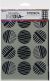 Dina Wakley Media Stencils 9 inch X6 inch Lined Circles 1 pack of 1 piece