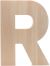 Hampton Art Chunky Wood Letter 8 inch R