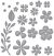 Spellbinders Etched Dies By Becca Feeken Petite Floral Potpourri