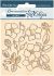 Stamperia Decorative Chips 5.5 Inch X5.5 Inch Flowers Romantic Christmas