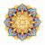 RIOLIS Counted Cross Stitch Kit 7.75 Inch X7.75 Inch Energy Mandala 18 Count