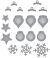 Spellbinders Etched Dies Holiday Decorations