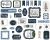 Carta Bella Cardstock Ephemera 33 Per Pkg Icons Welco