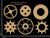 Scrapaholics Laser Cut Chipboard 2mm Thick Memoirs Cogs 6 Per Pkg 2 Inch 3 Inch