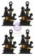 Thirty One By Frank Garcia Metal Charms 4 Per Pkg Matte Haunted House